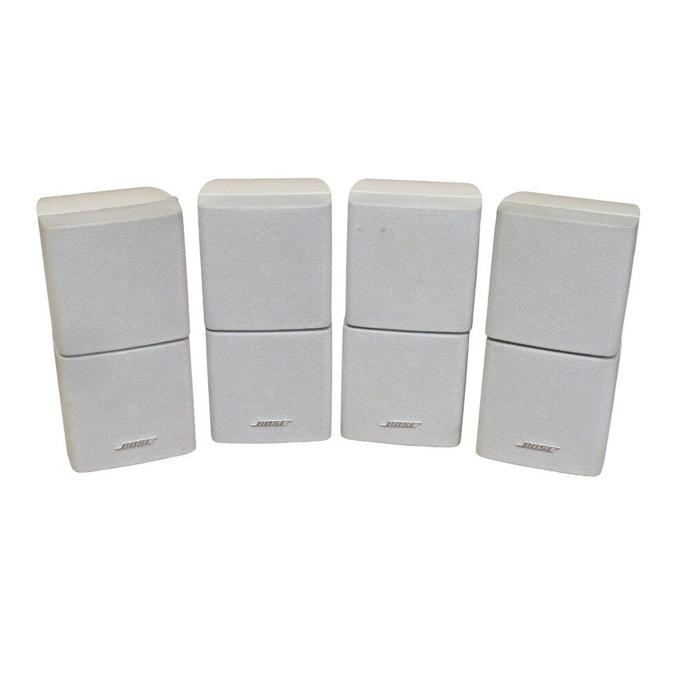Bose Acoustimass Double Cube Pair Mountable Compact Surround Speakers White